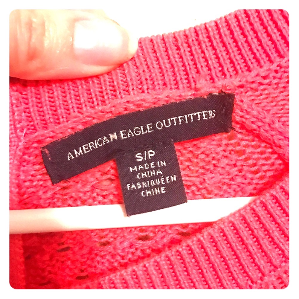 American Eagle pink sweater size small